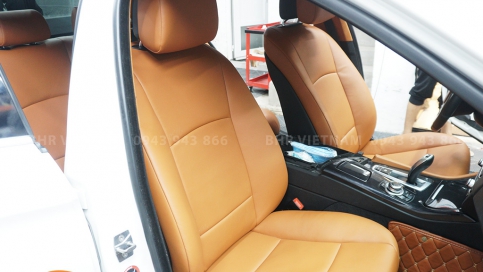 Bọc ghế da Nappa cho xe BMW 520i, 525i, 530i: xưởng bọc ghế da thủ công, uy tín, bảo hành tới 10 năm